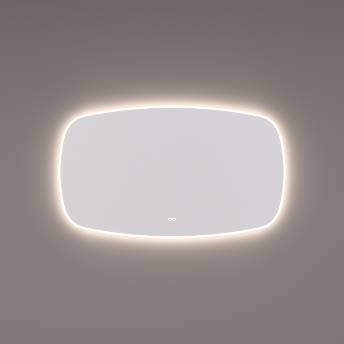 HIPP - Deens ovaal met directe en indirecte LED verlichting rondom - Afbeelding 1