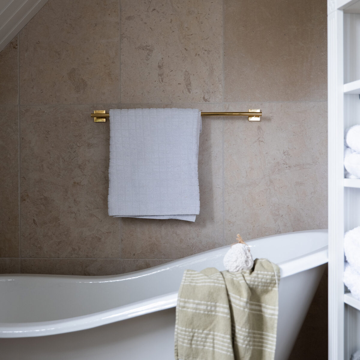 Smedbo Handdoekhouder - Messing - Afbeelding 2