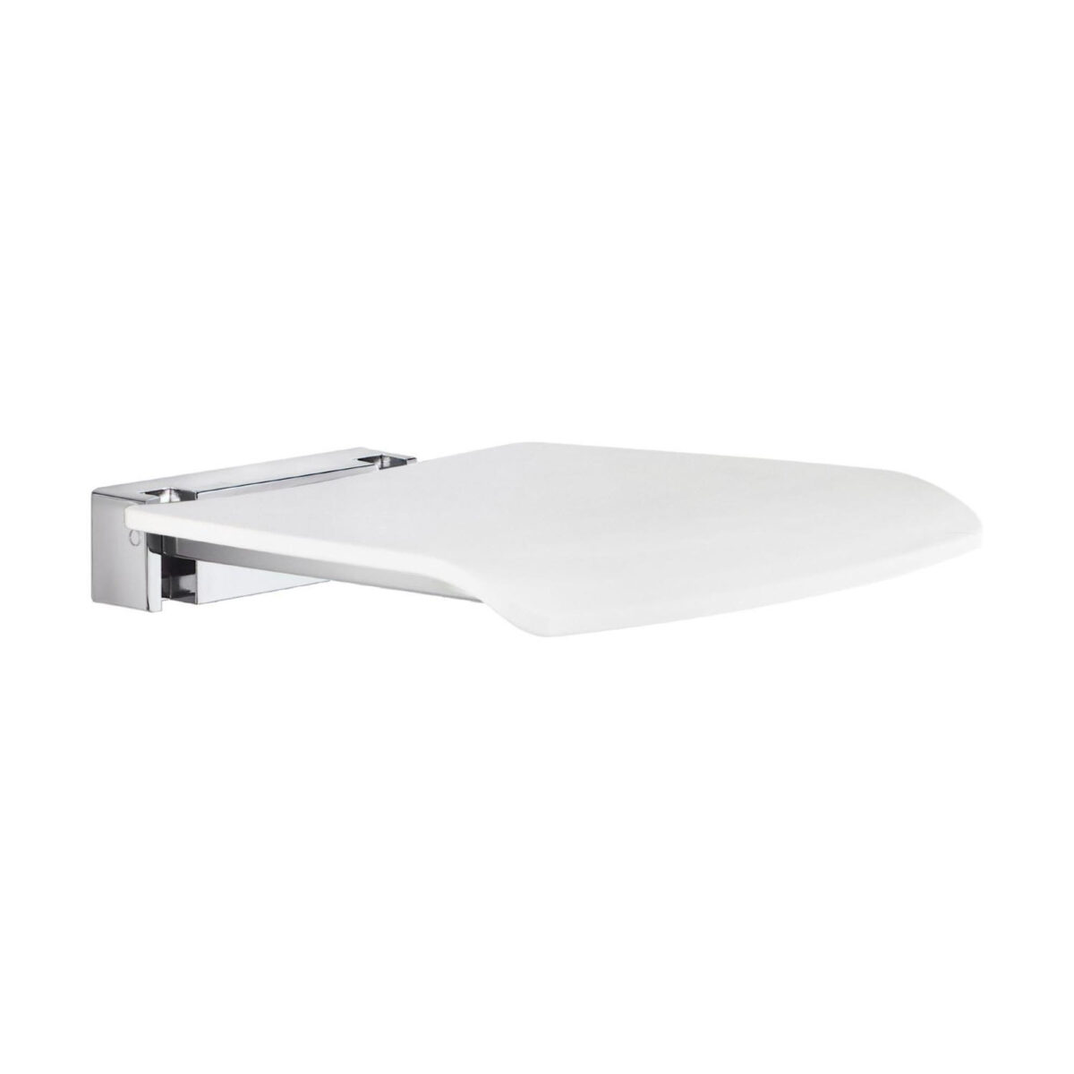 Smedbo Living Basic -Inklapbare wandmontage douchestoel - wit - Afbeelding 1