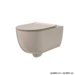 XENZ - Gio rim free wandcloset 52 cm diep, met vortexspoeling zand mat