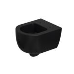 XENZ - Gio rim free wandcloset 52 cm diep, met vortexspoeling zwart mat