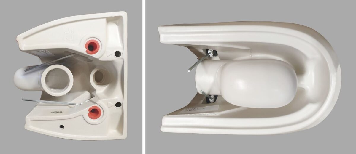 XENZ - Gio rim free wandcloset 52 cm diep, met vortexspoeling coffee mat - Afbeelding 3