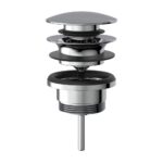 XENZ Pure - Klik waste rond Chroom