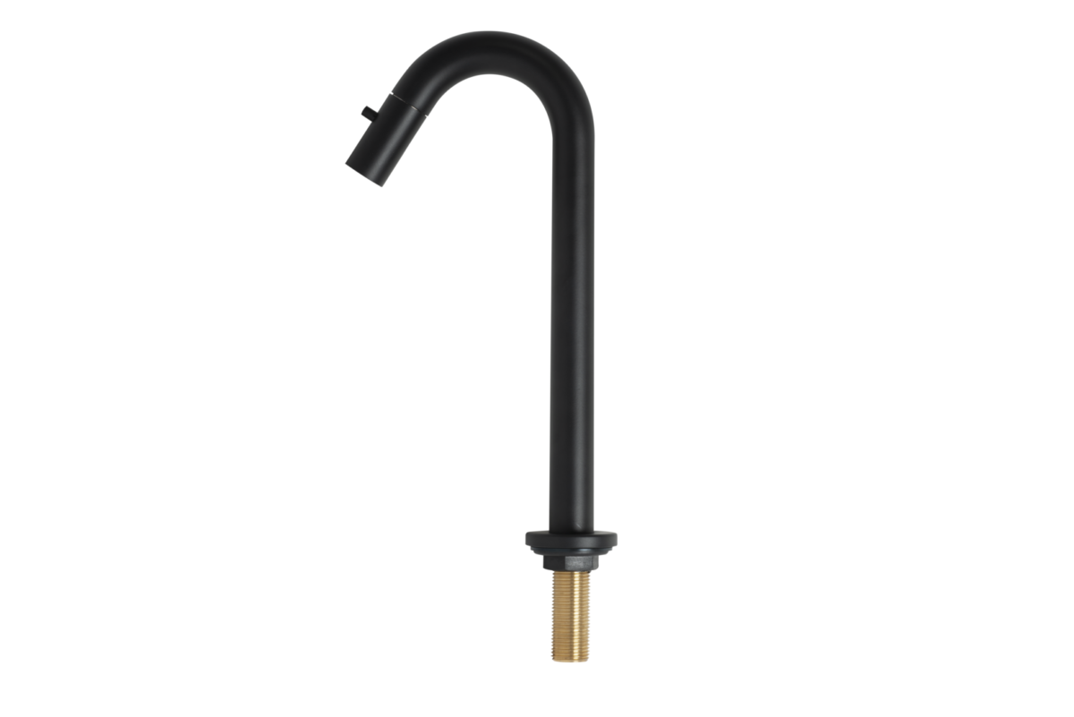 Plieger Lupo 2.0 toiletkraan zwart verhoogd - Afbeelding 3