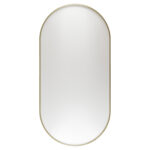 Haceka badkamerspiegel Deco geborsteld goud 80 x 40 cm ovaal